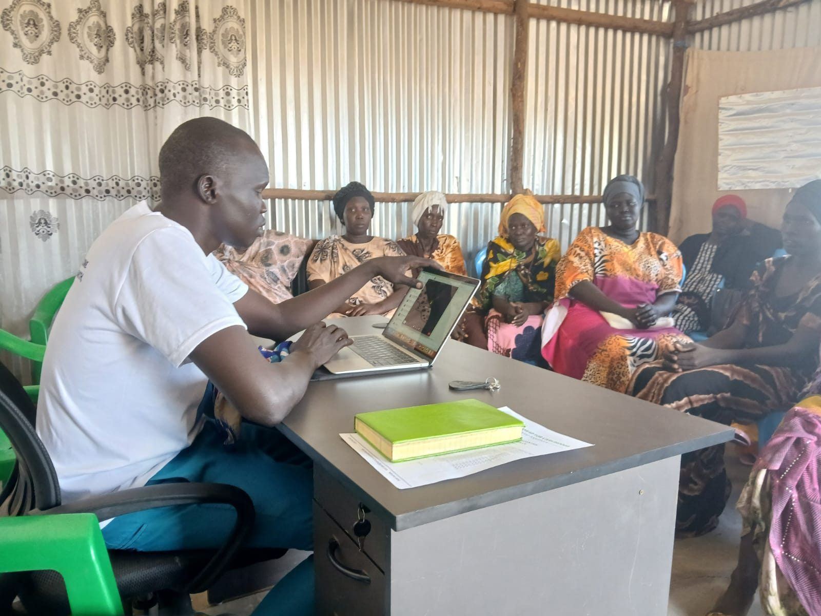 participants at an ICT training session